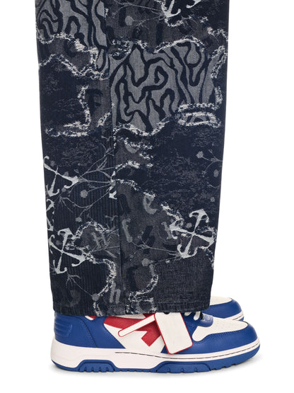 Off-White Out Of Office Basket Leather Blue