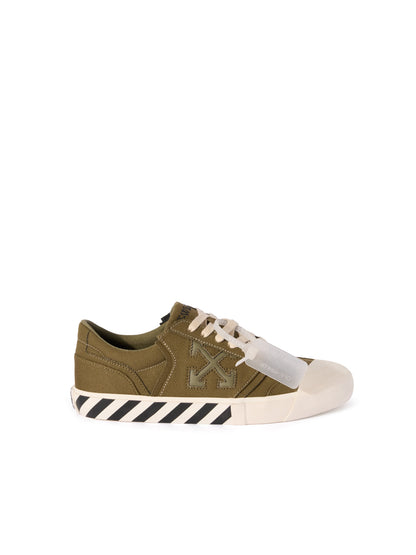 Off-White Vulcanized Undercut Sneakers Green