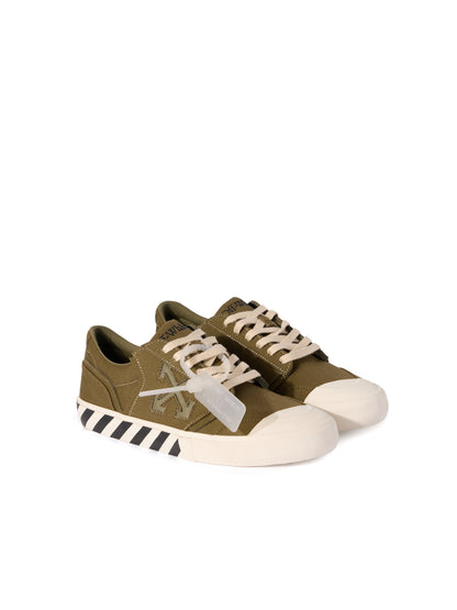 Off-White Vulcanized Undercut Sneakers Green