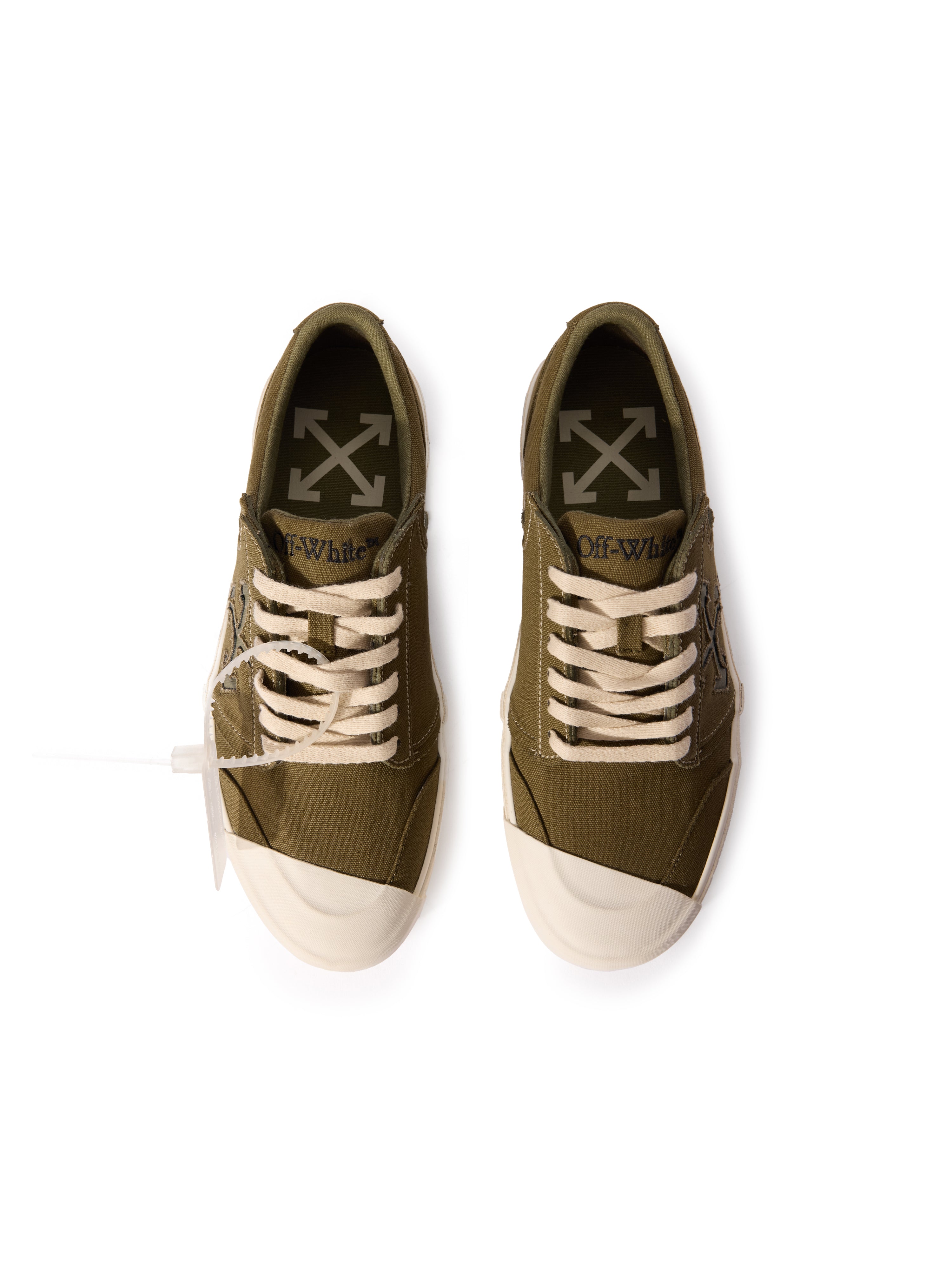 Off-White Vulcanized Undercut Sneakers Green