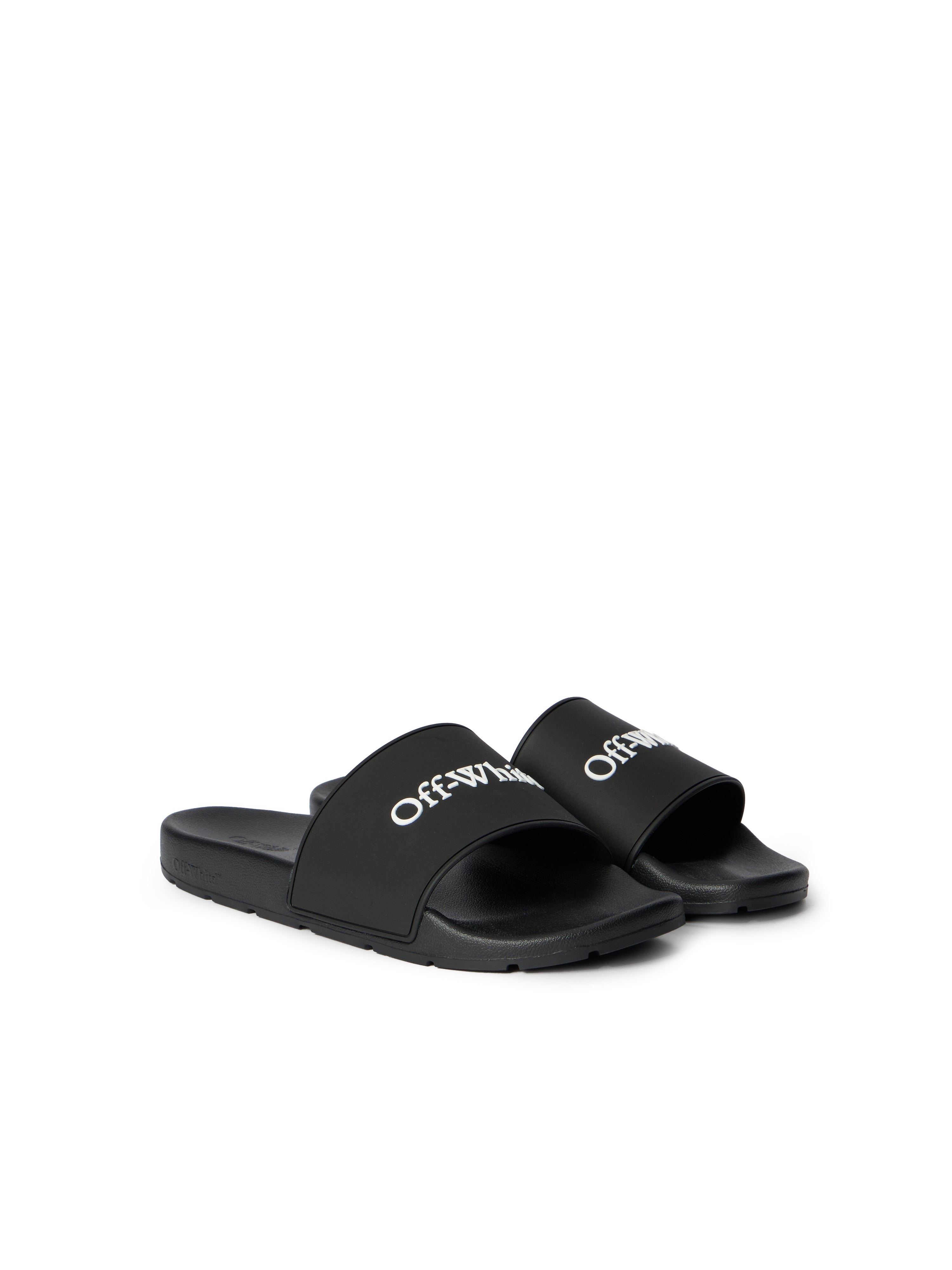 Off-White Bookish Slide Sandals Black