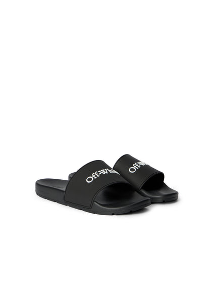 Off-White Bookish Slide Sandals Black