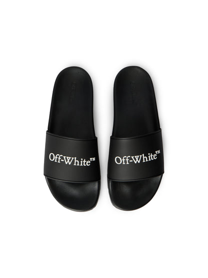 Off-White Bookish Slide Sandals Black