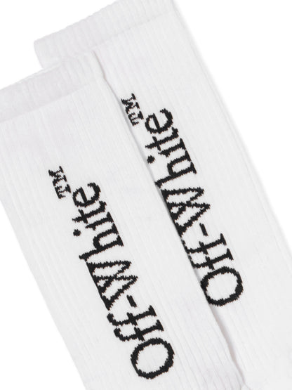 Off-White Bookish Mid Calf Socks