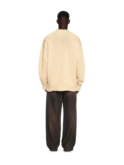 Off-White Overdyed Straight Jeans Brown