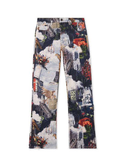 Off-White World Paint Relax Jeans None
