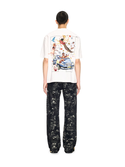 Off-White Fresco Jacq Relaxed Jeans Blue