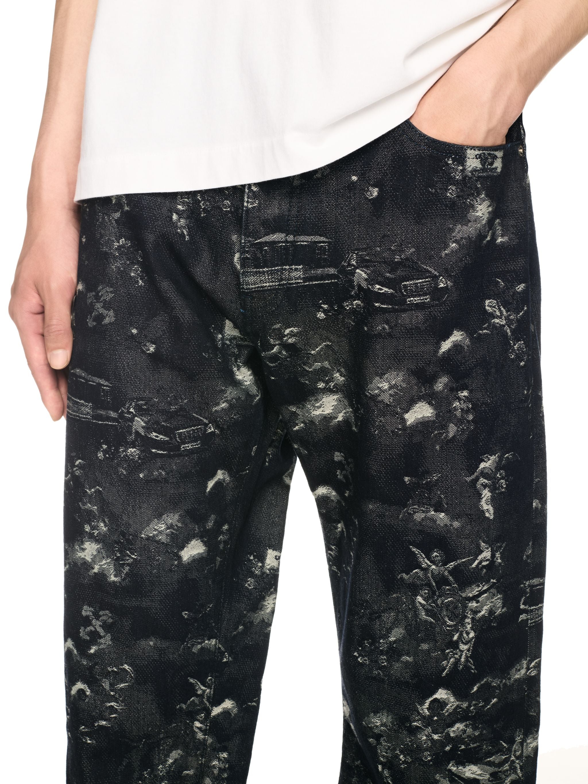 Off-White Fresco Jacq Relaxed Jeans Blue