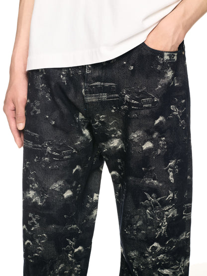 Off-White Fresco Jacq Relaxed Jeans Blue