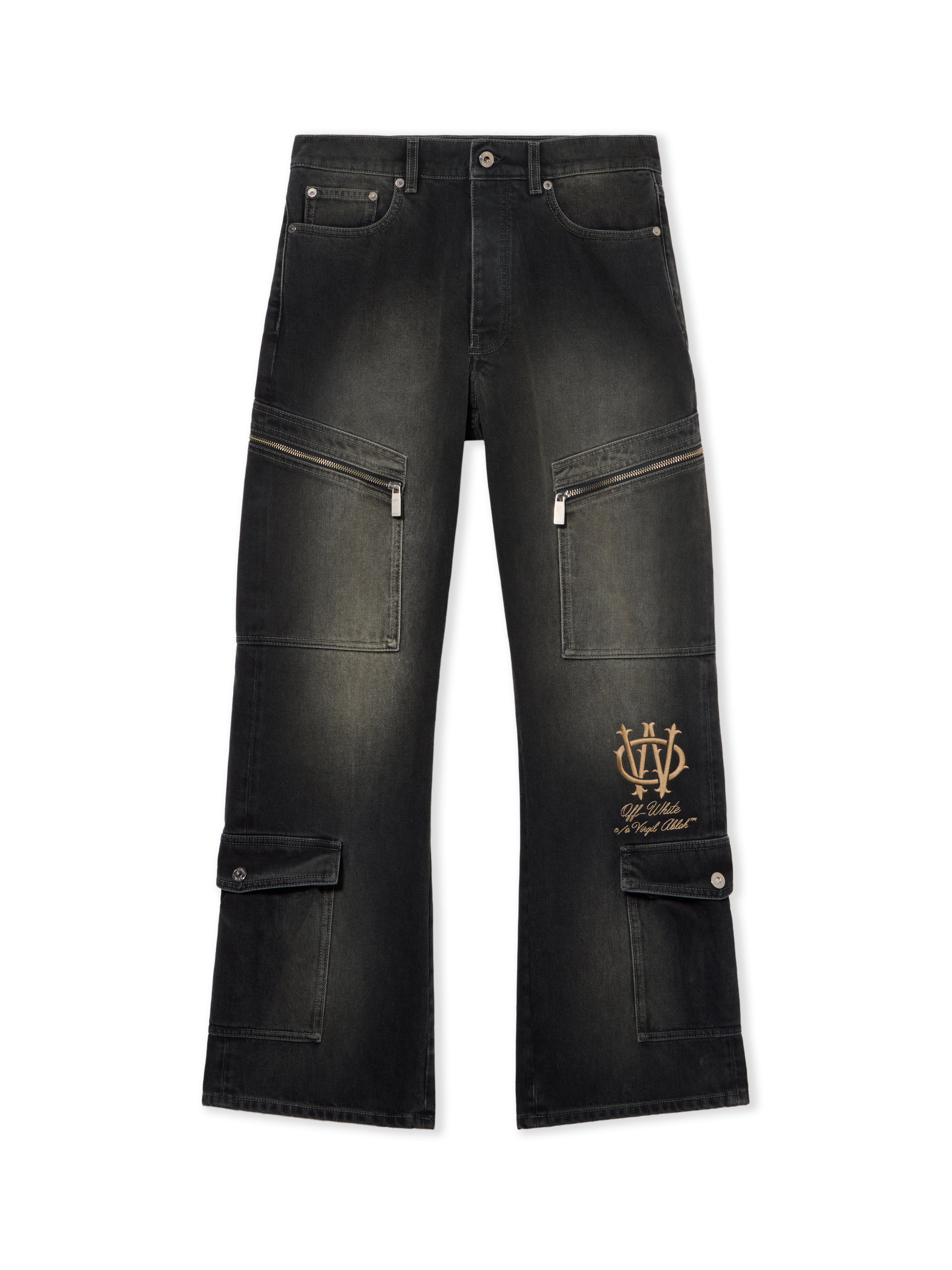 Off-White Gothic Skate Cargo Jeans Black