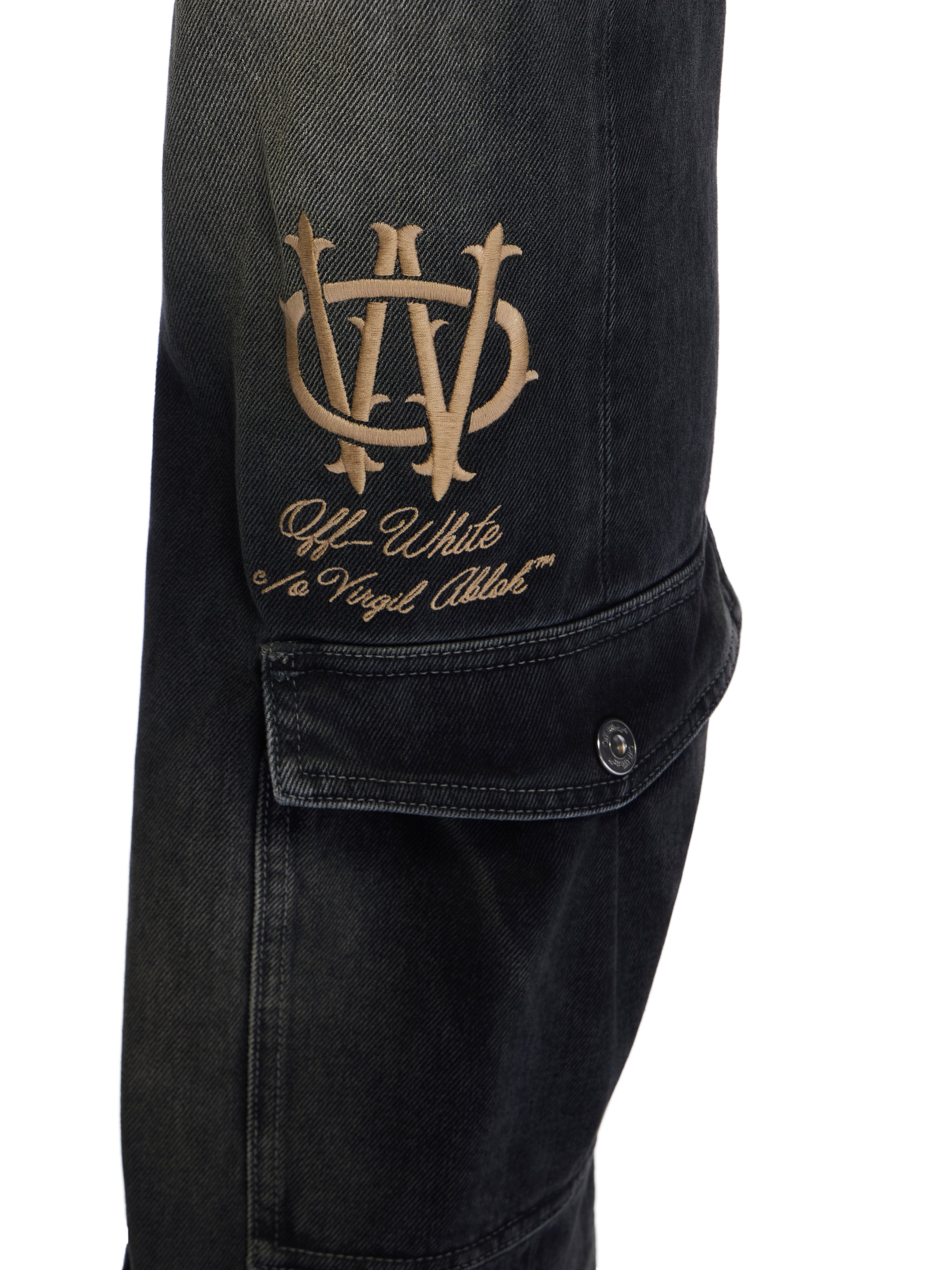 Off-White Gothic Skate Cargo Jeans Black