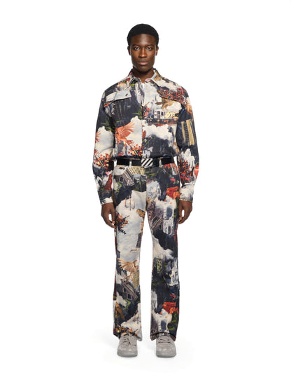 Off-White World Paint Milit Shirt None