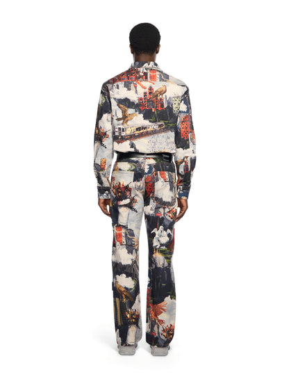 Off-White World Paint Milit Shirt None