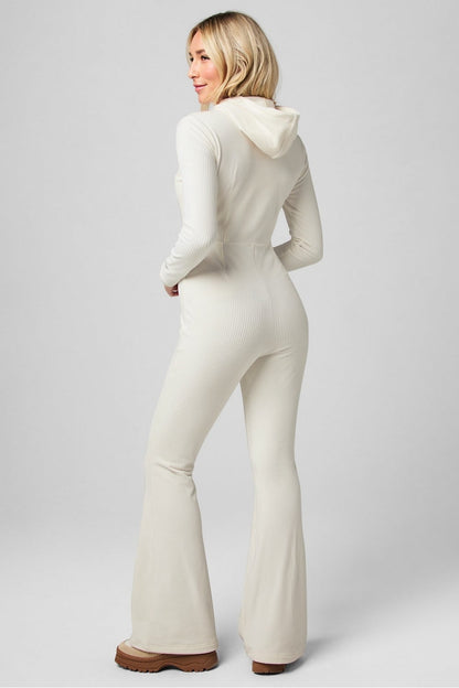 Fabletics Plush Rib Hooded Jumpsuit