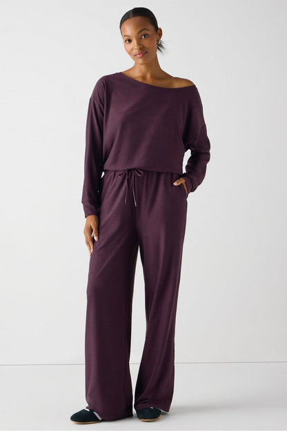 Fabletics Cloud Jersey Off Shoulder Onesie