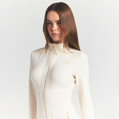 Skims Outdoor Fleece Catsuit Ecru