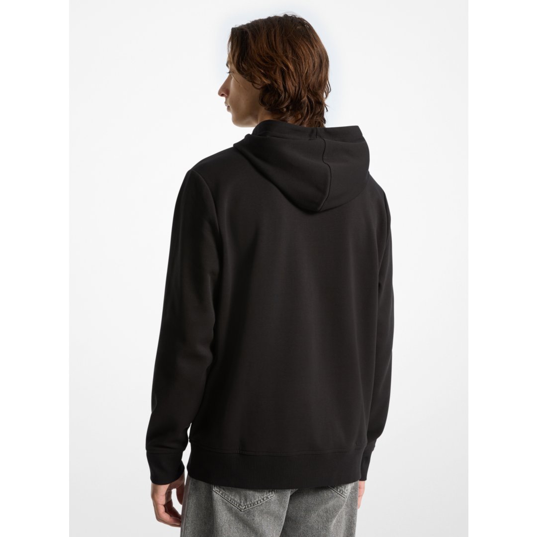 Michael Kors Logo Cotton Blend Hoodie BLACK