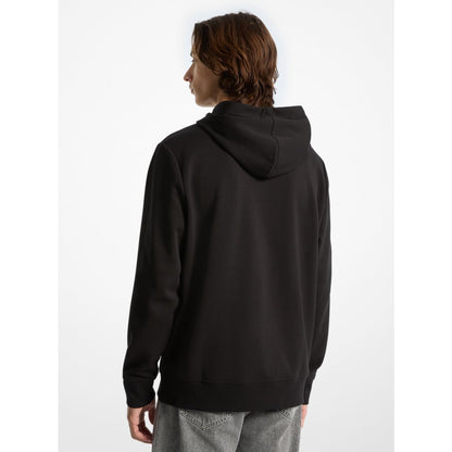 Michael Kors Logo Cotton Blend Hoodie BLACK