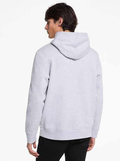 Michael Kors Logo Cotton Blend Hoodie HEATHER GREY