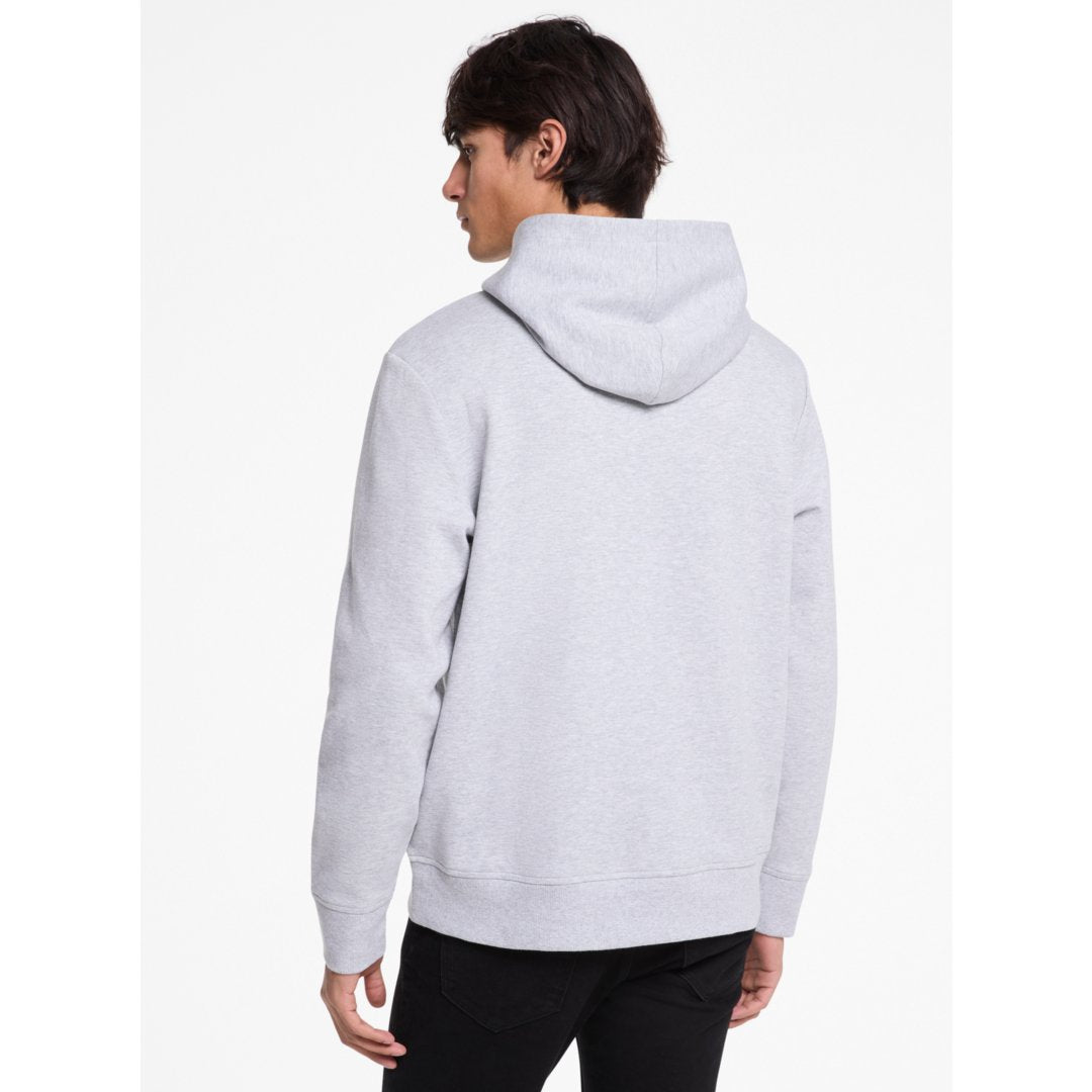 Michael Kors Logo Cotton Blend Hoodie HEATHER GREY