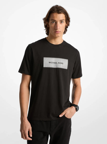 Michael Kors Logo Cotton T-Shirt BLACK