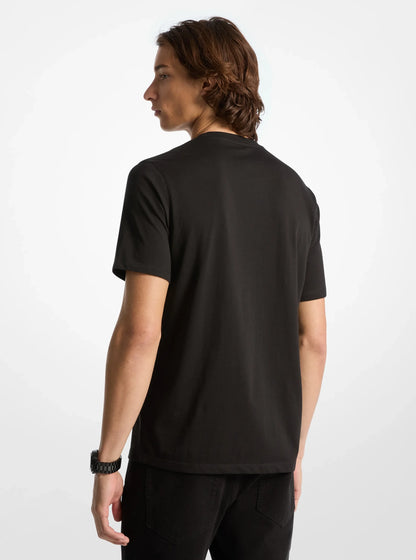 Michael Kors Logo Cotton T-Shirt BLACK