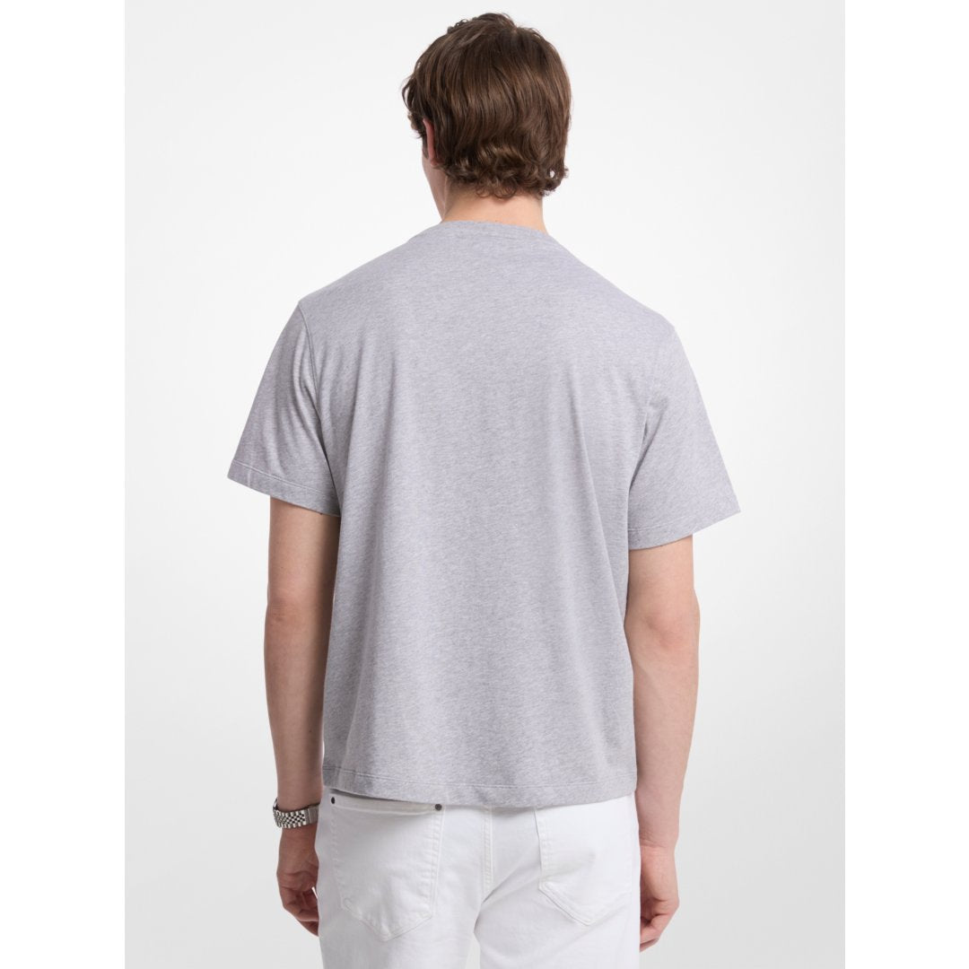 Michael Kors Logo Cotton T-Shirt HEATHER GREY