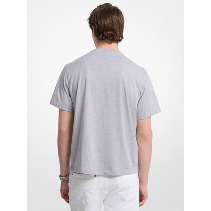 Michael Kors Logo Cotton T-Shirt HEATHER GREY