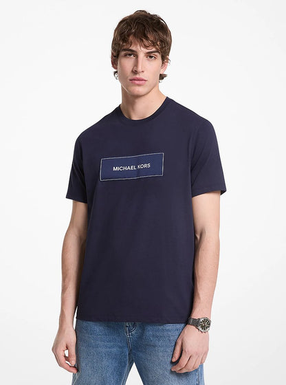 Michael Kors Logo Cotton T-Shirt MIDNIGHT