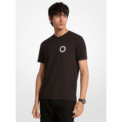 Michael Kors Graphic Logo Cotton T-Shirt BLACK