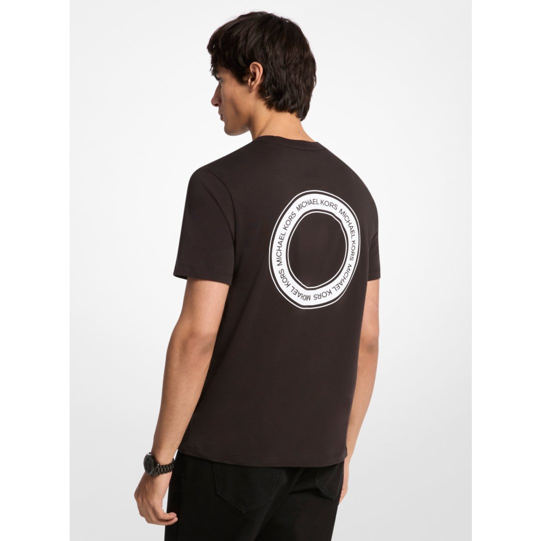 Michael Kors Graphic Logo Cotton T-Shirt BLACK