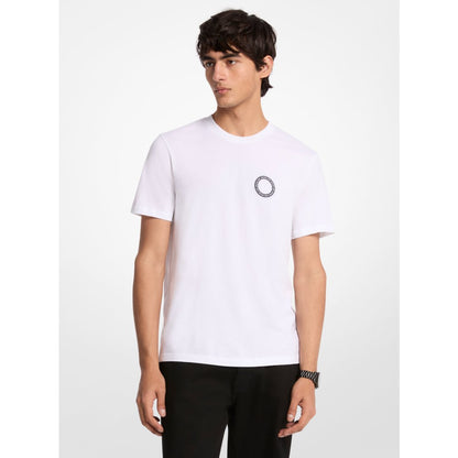 Michael Kors Graphic Logo Cotton T-Shirt WHITE