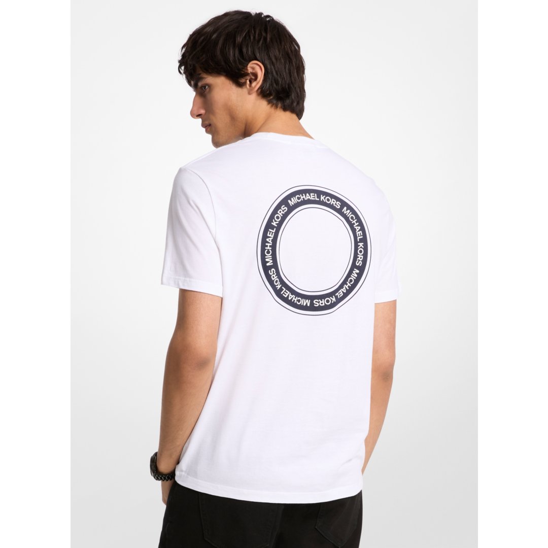 Michael Kors Graphic Logo Cotton T-Shirt WHITE