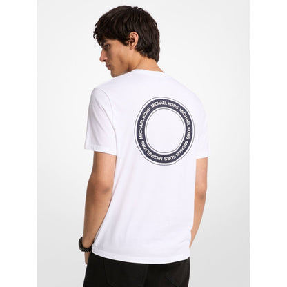 Michael Kors Graphic Logo Cotton T-Shirt WHITE
