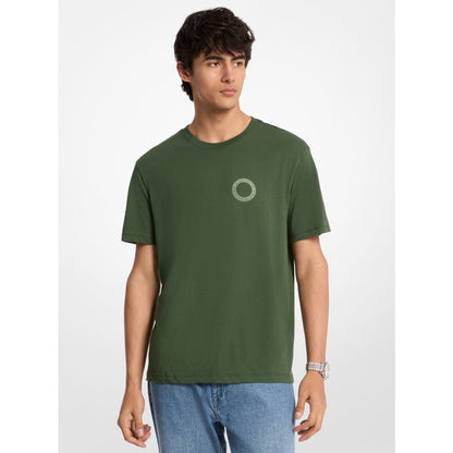 Michael Kors Graphic Logo Cotton T-Shirt DARK MOSS
