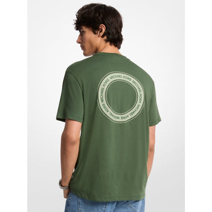 Michael Kors Graphic Logo Cotton T-Shirt DARK MOSS