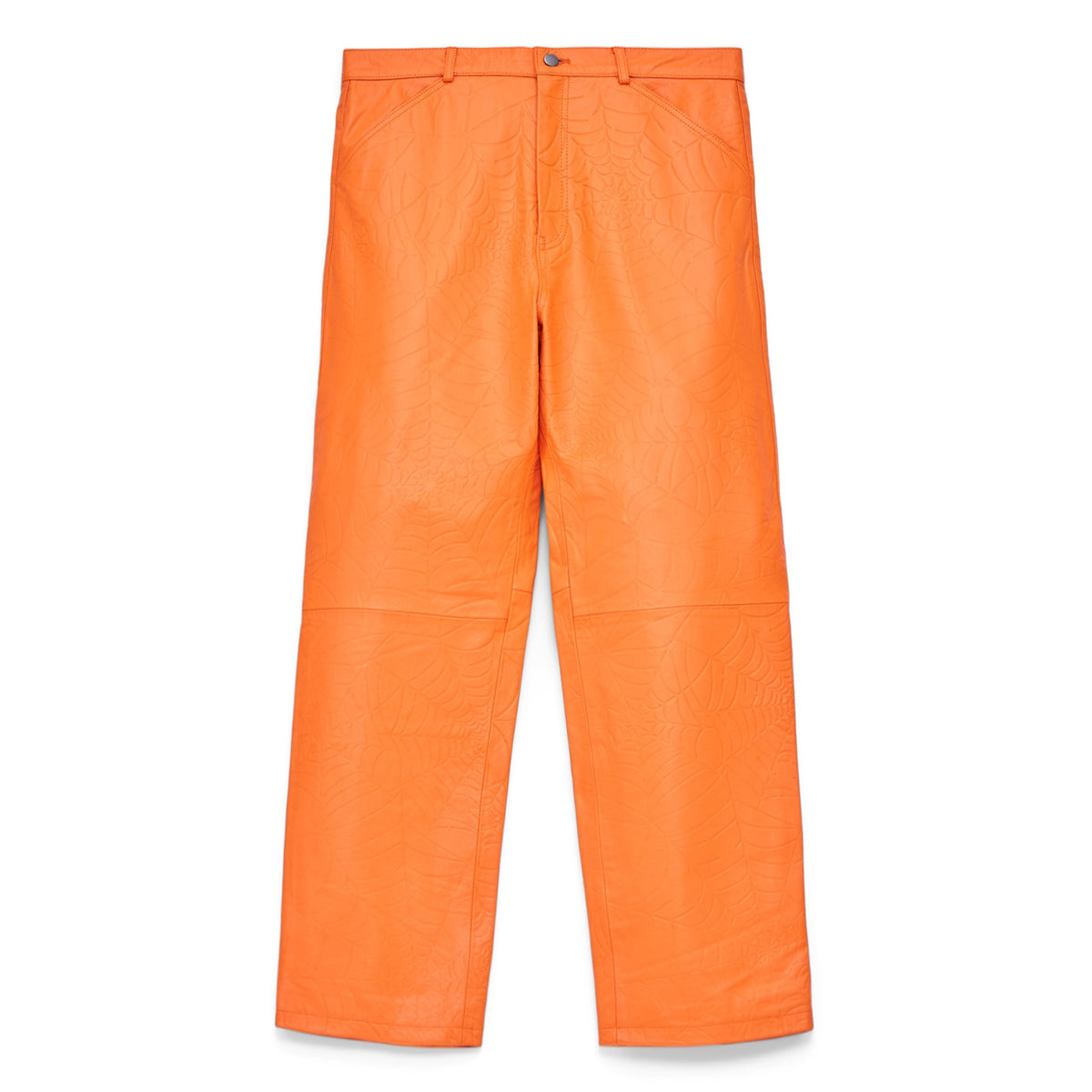 Sp5der Debossed WEB Leather PANT