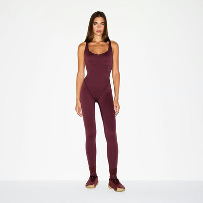 Skims Nikeskims Matte Racer Long Onesie Currant