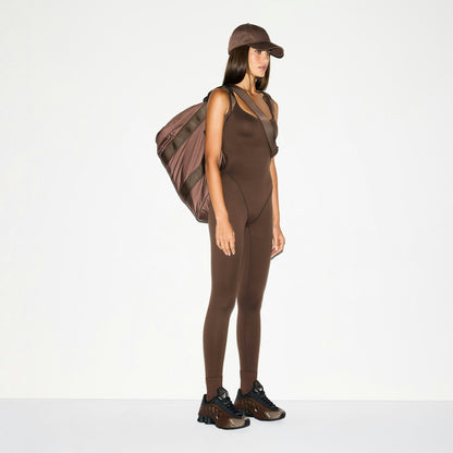 Skims Nikeskims Matte Racer Long Onesie Dark Sepia