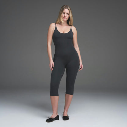 Skims Smooth Layers Capri Catsuit Graphite