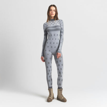 Skims Skims First Layers Turtleneck Catsuit Mirror Winter Fair Isle