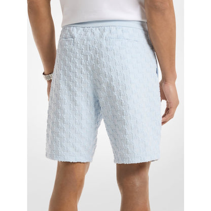 Michael Kors Logo Jacquard Terry Shorts PASTEL BLUE