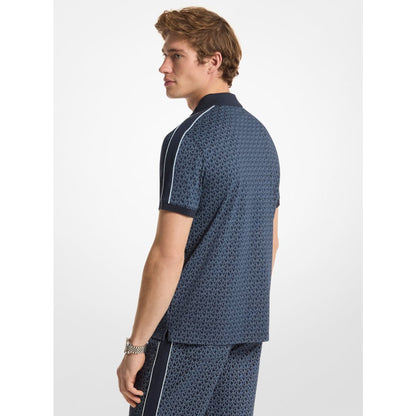Michael Kors Signature Logo Cotton Polo Shirt MIDNIGHT