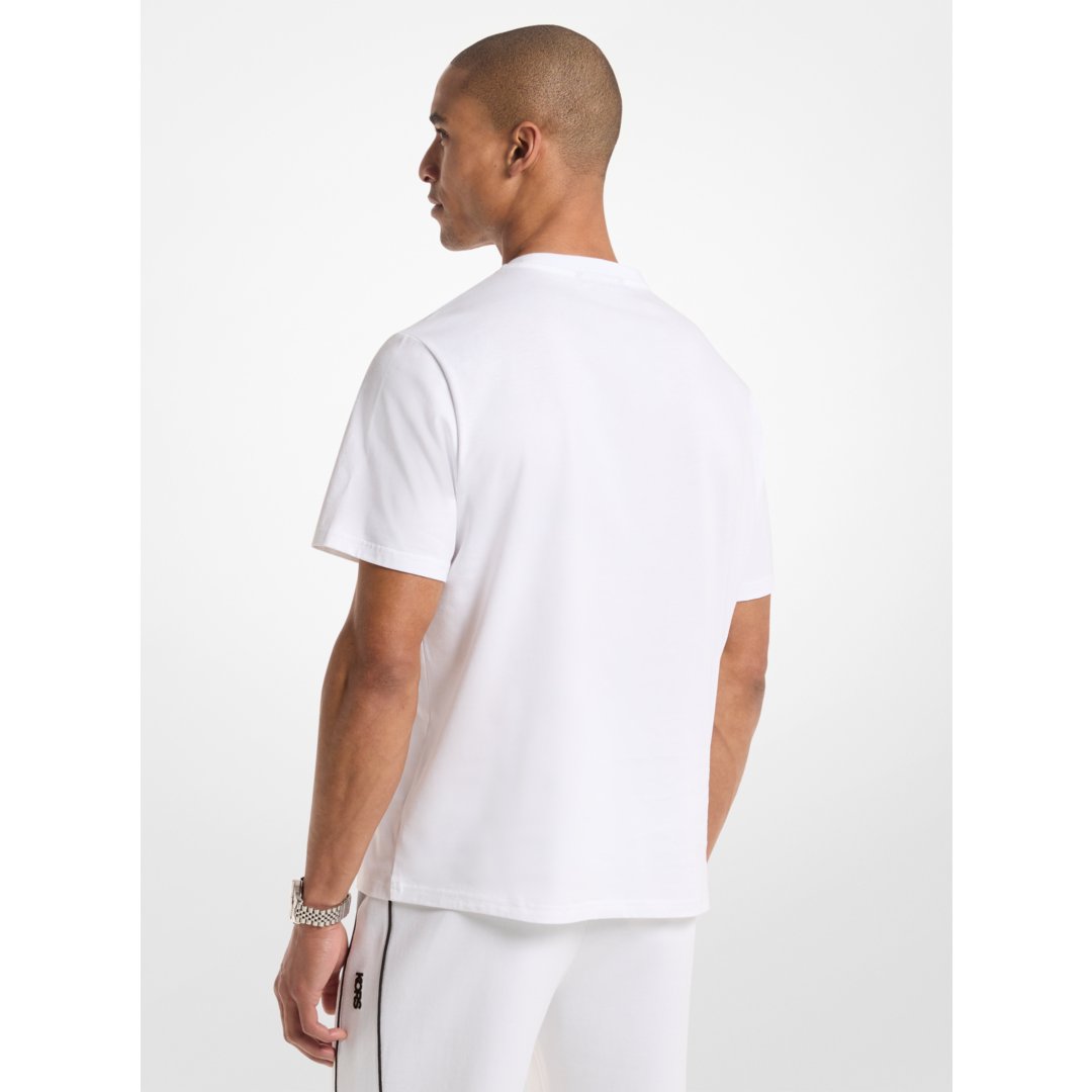 Michael Kors Logo Cotton Jersey T-Shirt WHITE