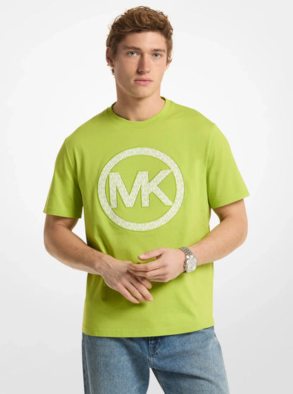 Michael Kors Logo Cotton Jersey T-Shirt LIME
