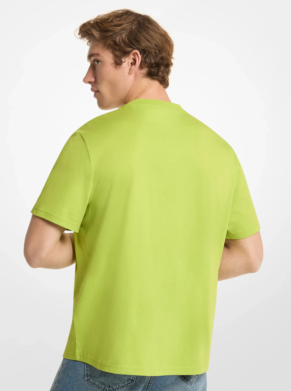 Michael Kors Logo Cotton Jersey T-Shirt LIME
