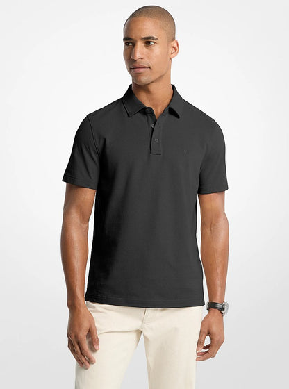 Michael Kors Pima Cotton Piqu Polo Shirt BLACK