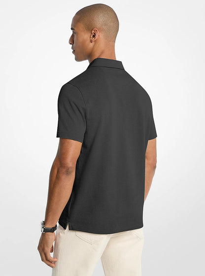 Michael Kors Pima Cotton Piqu Polo Shirt BLACK