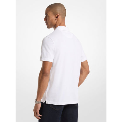 Michael Kors Pima Cotton Piqu Polo Shirt WHITE