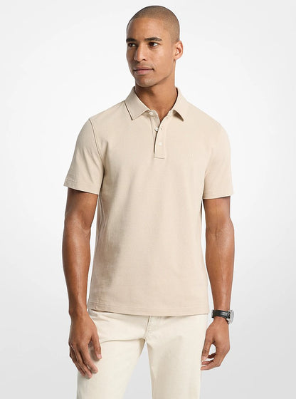 Michael Kors Pima Cotton Piqu Polo Shirt LIGHT SAND